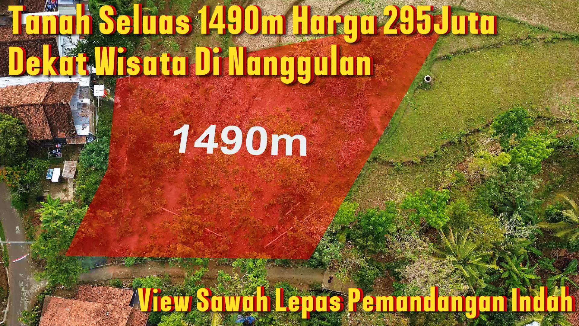 DL-055 Jual Tanah Seluas 1490m² Harga Hanya 295Juta!!! Dekat Dengan Wisata Di Nanggulan dan Villa Viral