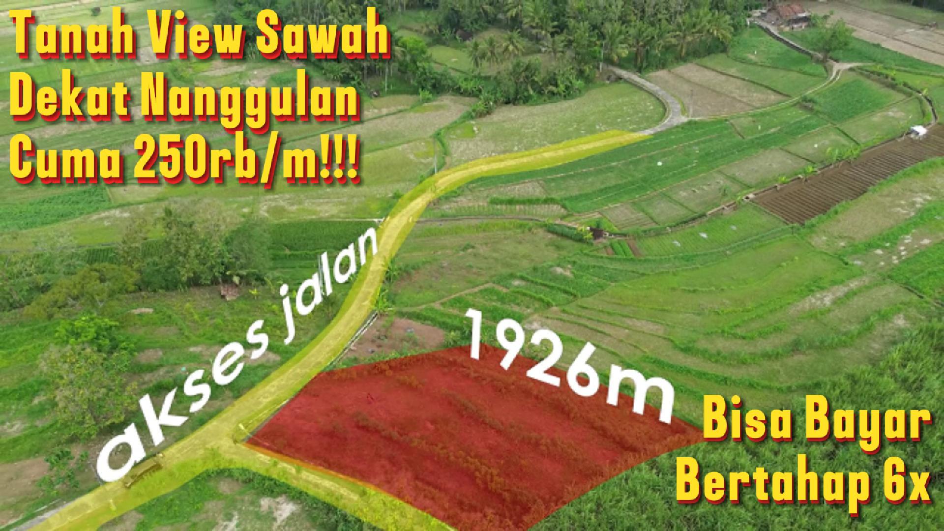 DL-009 Jual Tanah 1296m² di Pengasih MURAH Cuma 250rb/m !!! View Pegunungan, Sawah, Cocok Untuk Investasi