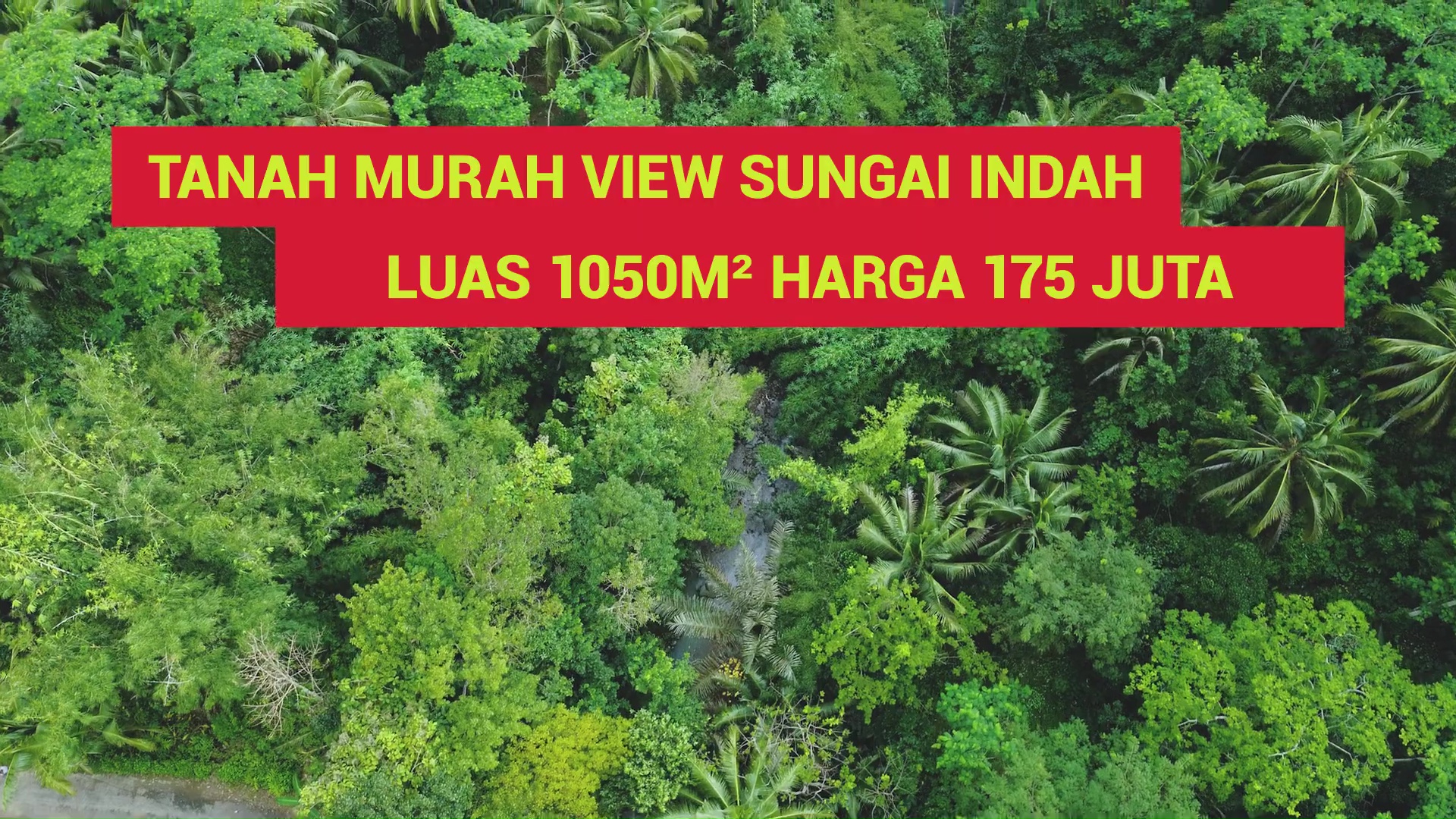 DL-016 Tanah Murah 175 Juta, View Sungai Indah Dekat Bandara NYIA Luas Tanah 1050m² Cocok Untuk Villa