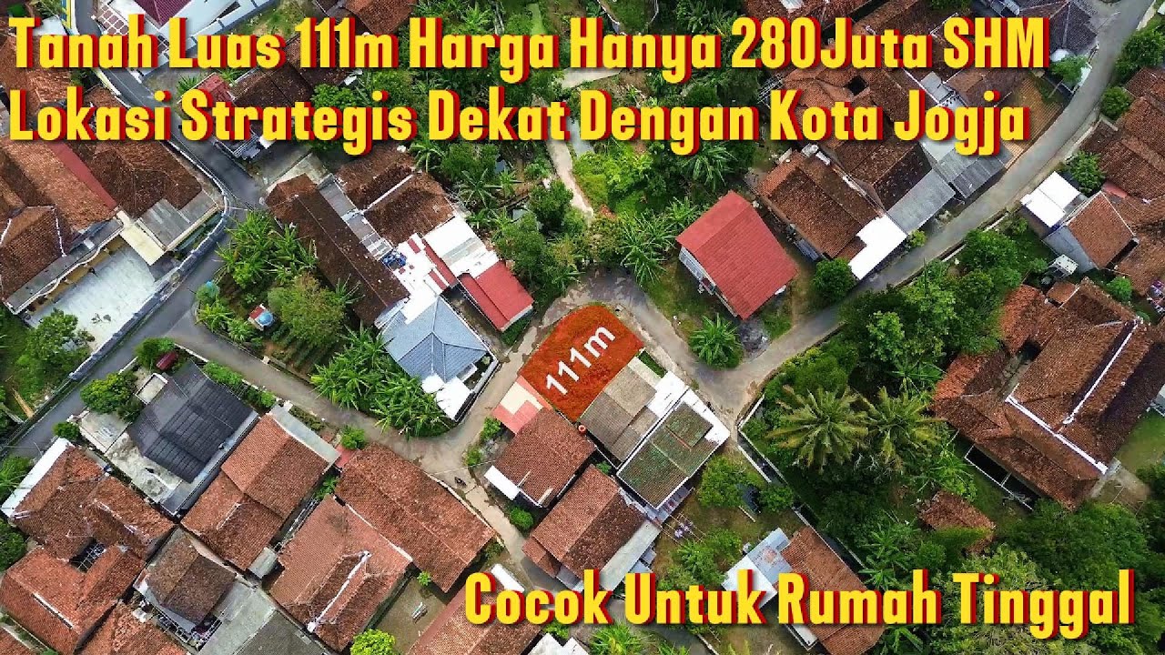 DL-068 Jual Tanah Seluas 111m² Harga Hanya 280Juta Lokasi Dekat Dengan Kota Jogja SHM Pekarangan