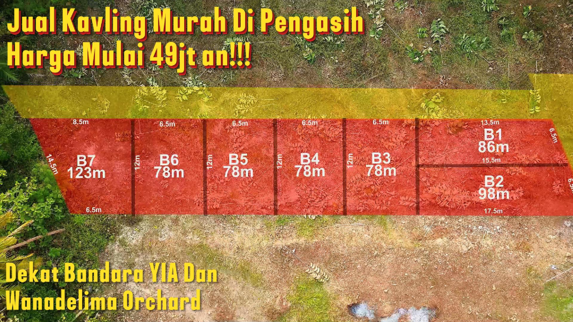 DL-049 Jual Tanah Kavling Di Pengasih Harga Mulai 49jt!!! Dekat Bandara Dan Wisata Nanggulan (blok b)