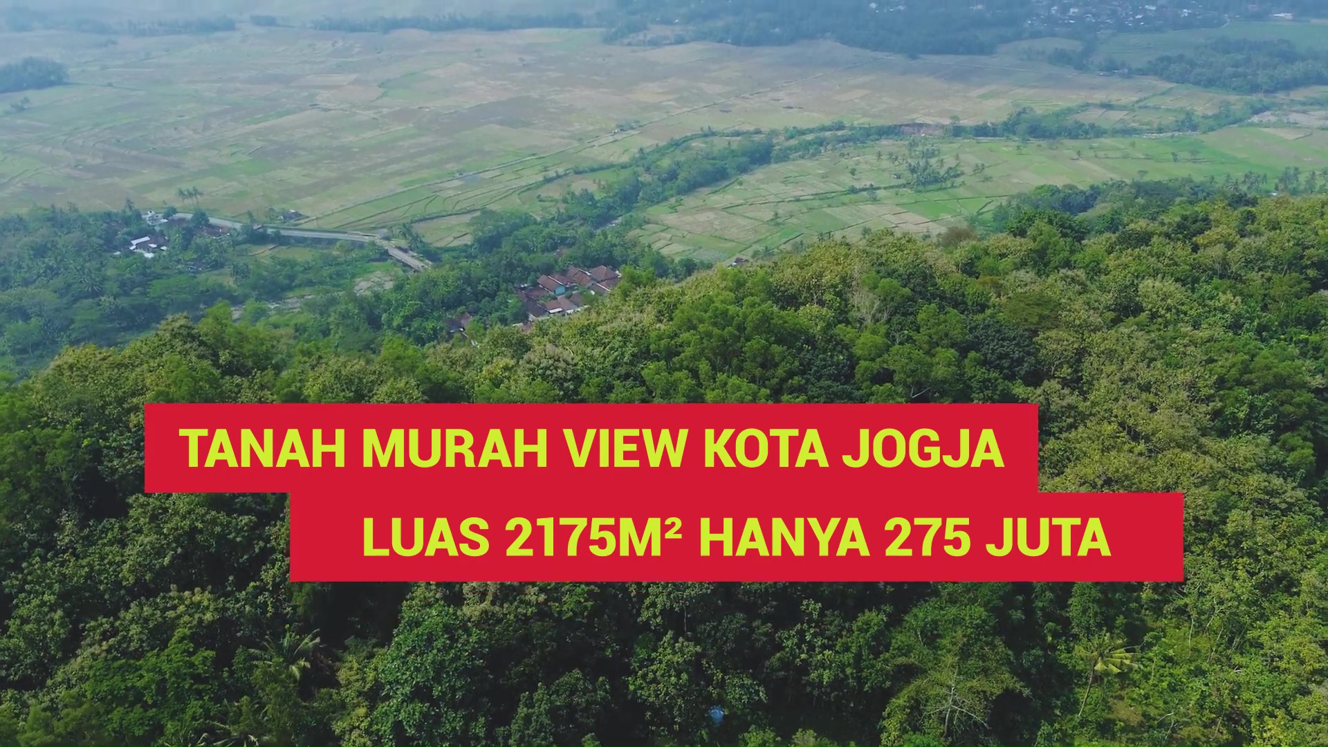 DL-045 (SOLD) Tanah Murah View Kota Jogja Luas 2175m² Hanya 275 Juta Di Dekat Bandara NYIA Dan Exit Tol Jogja