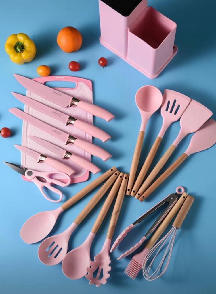 Silicone Cooking Kitchen Utensil Set