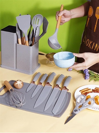 Silicone Cooking Kitchen Utensil Set