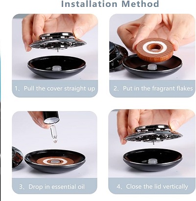  Car Aromatherapy Solar Vortex Rotating