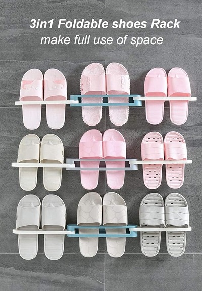 Wall-Mounted Slipper Holder