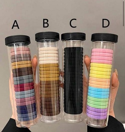 Elastic Hair Bands in Multipack Tubes