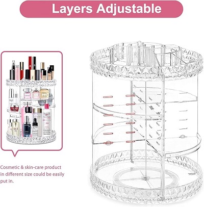 Cosmetic organizer diamond 360