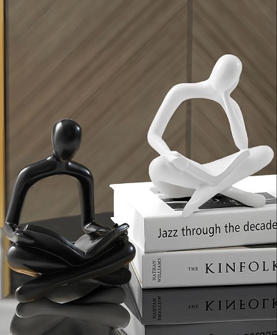 Modern Abstract Reader Sculpture