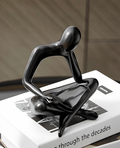 Modern Abstract Reader Sculpture
