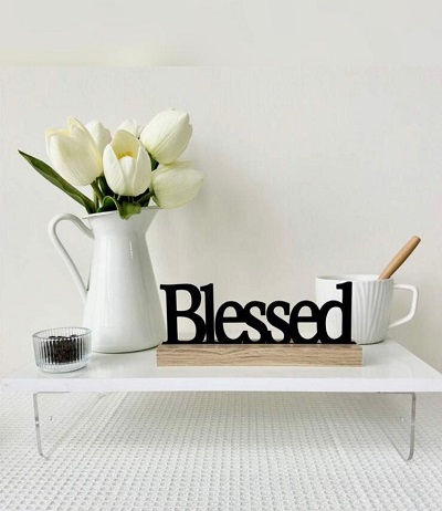 Decorative 'Blessed' Sign