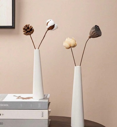 Modern Gold Metal Vases Set