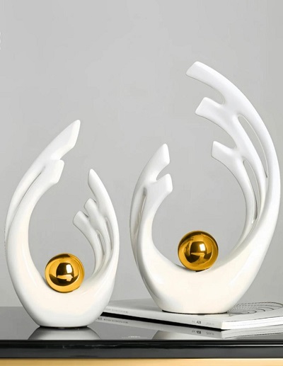 Modern Ceramic Sculpture Set