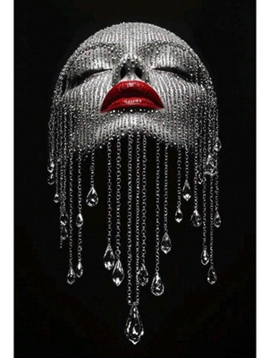 Luxury Crystal Face Wall Art