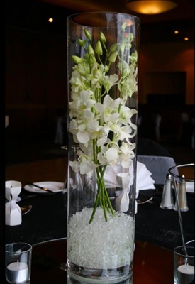 Tall clear Vase