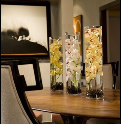 Tall clear Vase