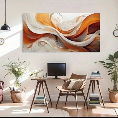 Abstract Flow Canvas Art
