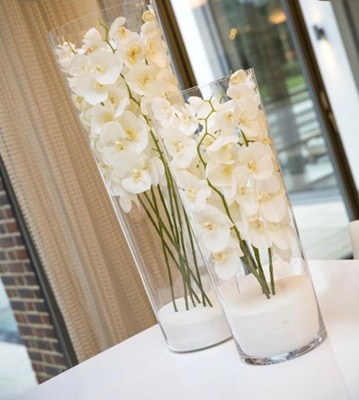 Tall clear Vase