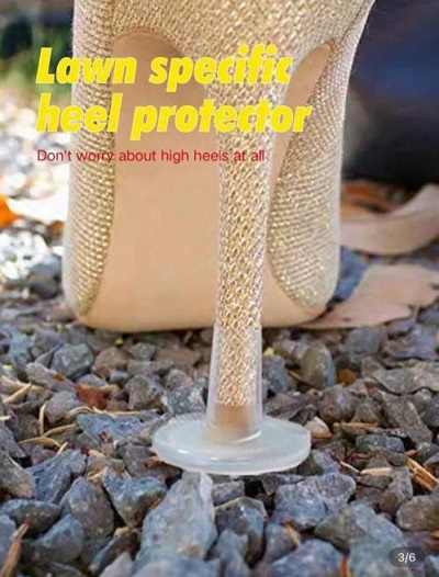 Lawn specific heel protector