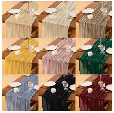 Elegant Chiffon Table Runner