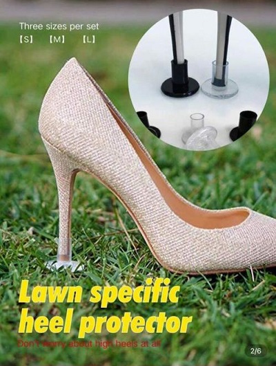 Lawn specific heel protector