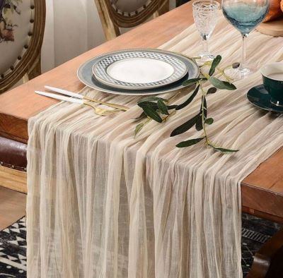 Elegant Chiffon Table Runner