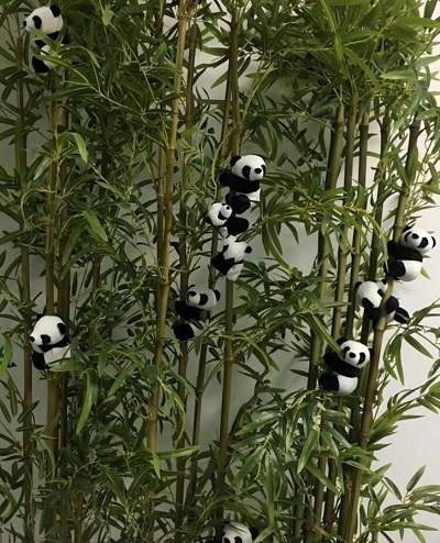 Cute Panda Plush Clips