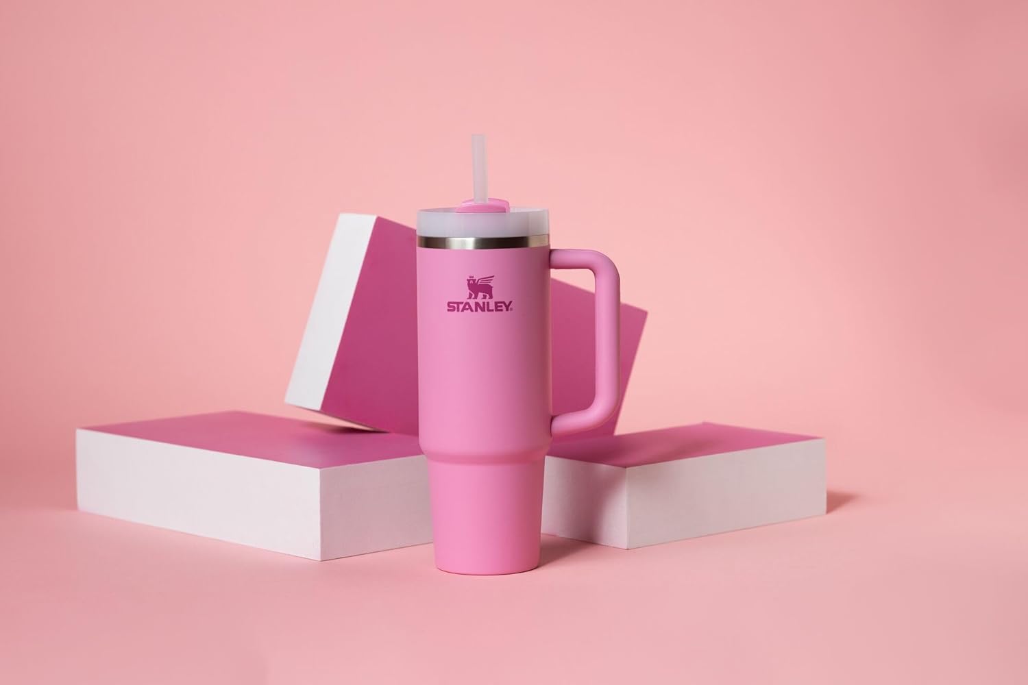 NEW Stanley Quencher H2.0 Tumbler with Handle & Straw 30 oz | Twist On 3-Way Lid | Cupholder Compatible for Travel | Insulated Stainless Steel Cup | BPA-Free | Peony