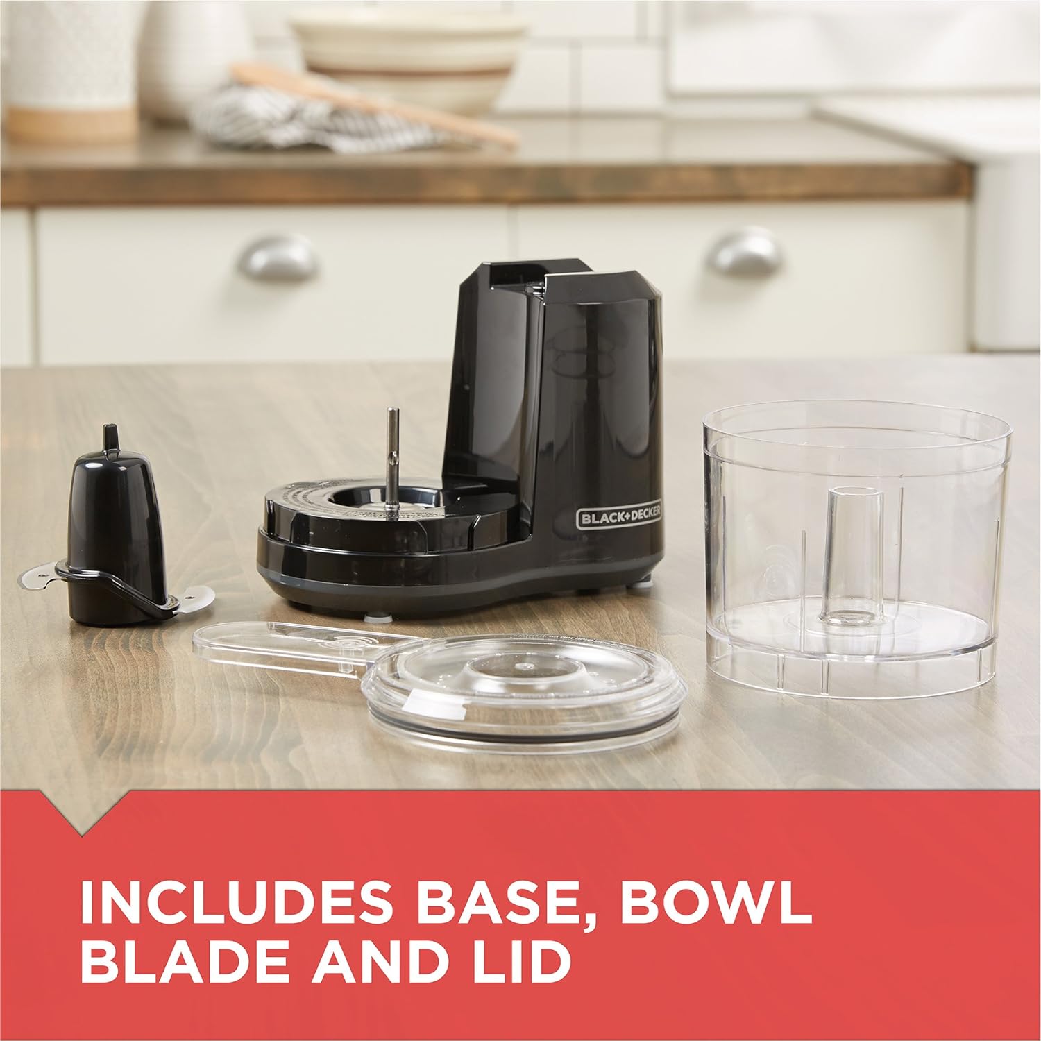NEW BLACK+DECKER 1.5-Cup Electric Food Chopper, One Touch Pulse, 150W Motor, Stay-Sharp Blade, Dishwasher Safe