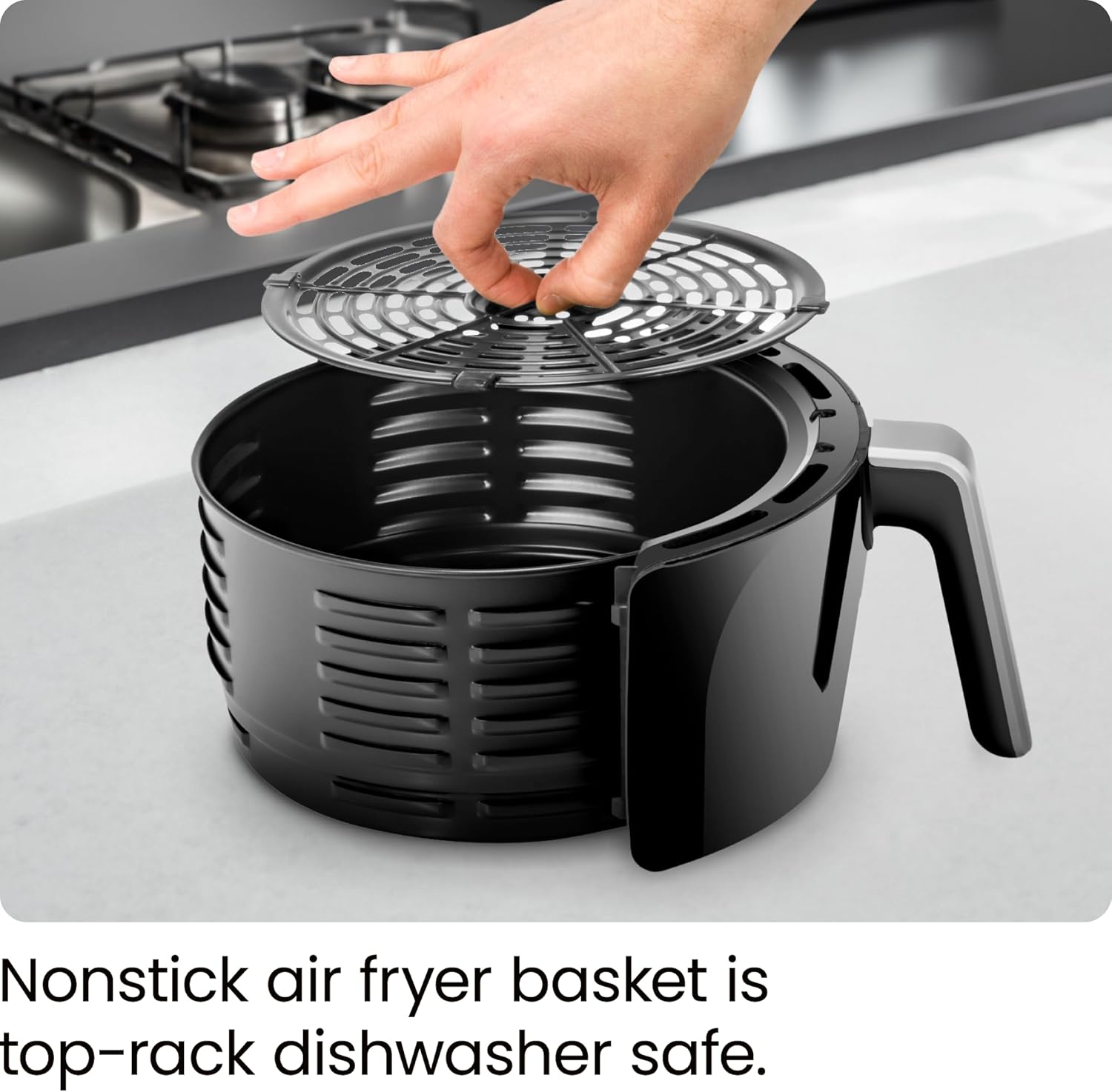NEW CHEFMAN Small Air Fryer Healthy Cooking, 3.6 Qt, Nonstick, User Friendly and Dual Control Temperature, w/ 60 Minute Timer & Auto Shutoff, Dishwasher...
