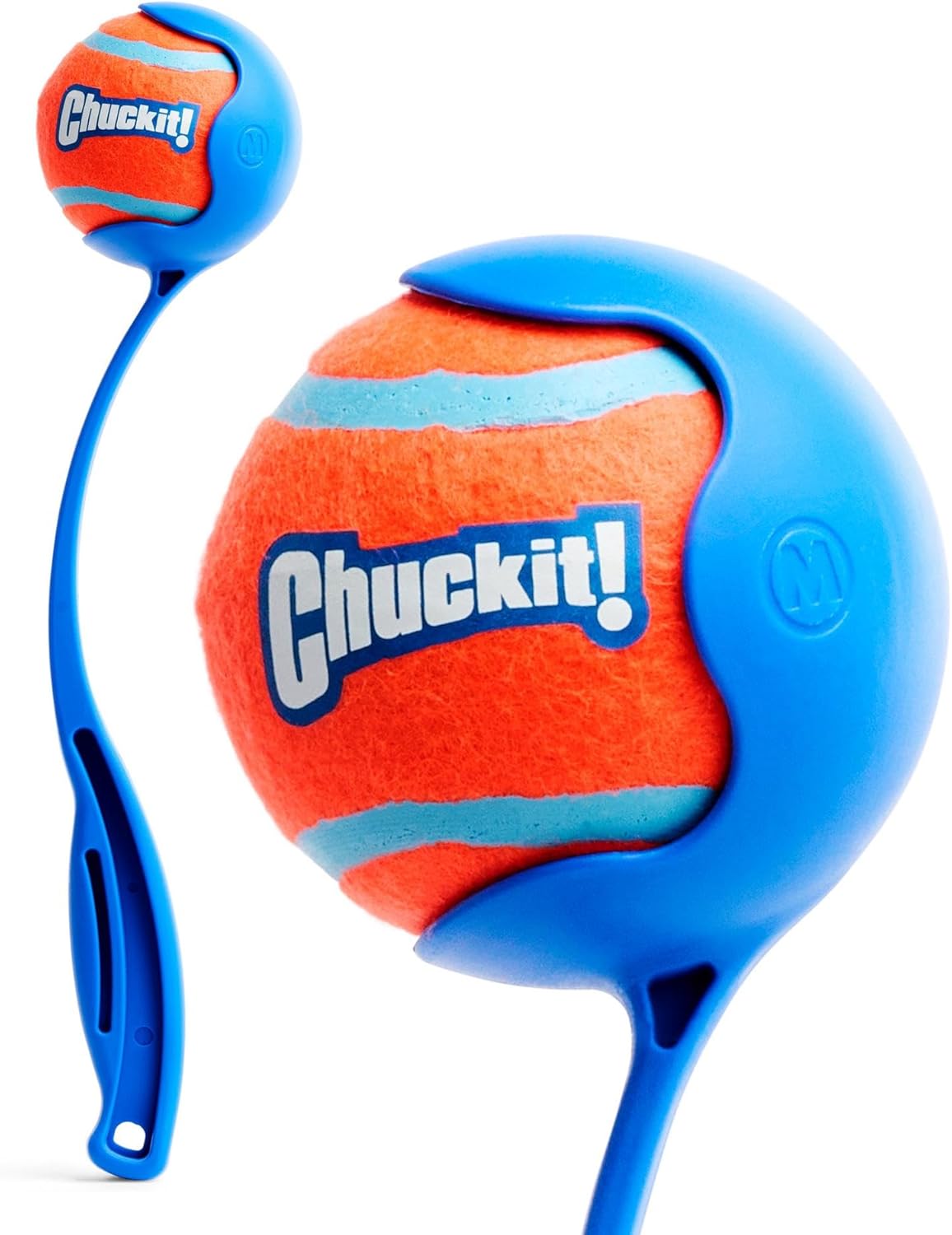 NEW Chuckit! Sport 12M Dog Ball Launcher - Includes a 2.5-inch Diameter Medium Ball for Dogs 20-60 Pounds - Manual Tennis Ball Thrower With a Slim Ergonomic...