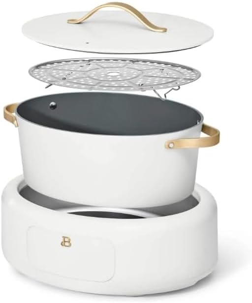 NEW Beautiful 10 in 1 Electric Multi-Cooker (White Icing)