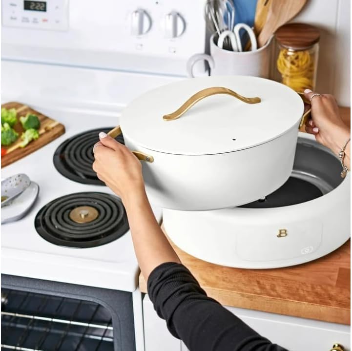 NEW Beautiful 10 in 1 Electric Multi-Cooker (White Icing)