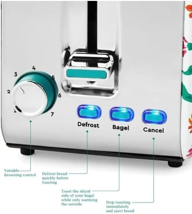NEW Generic The Pioneer 2 Woman 2-Slice Toaster, Folk Geo