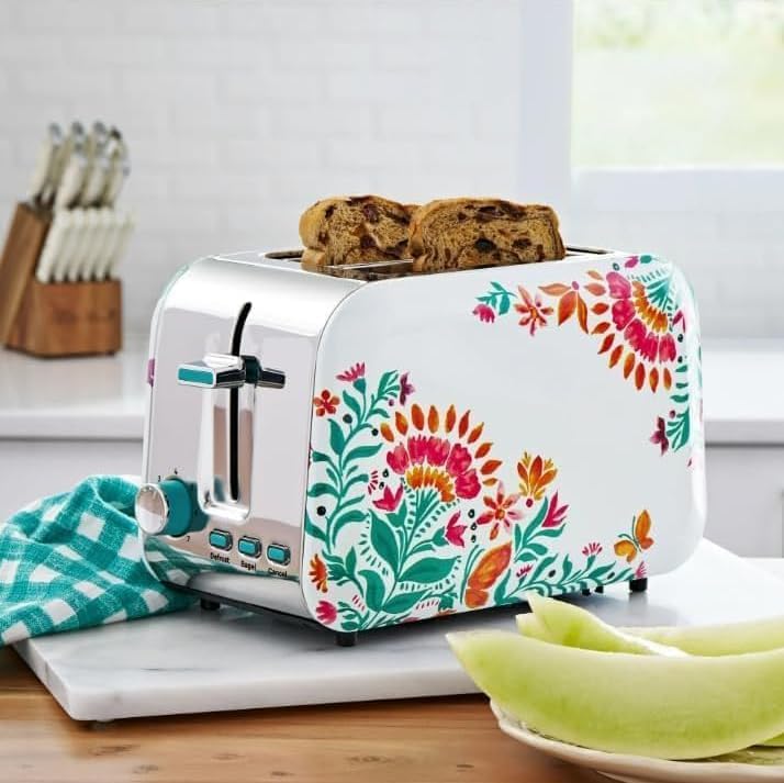NEW Generic The Pioneer 2 Woman 2-Slice Toaster, Folk Geo