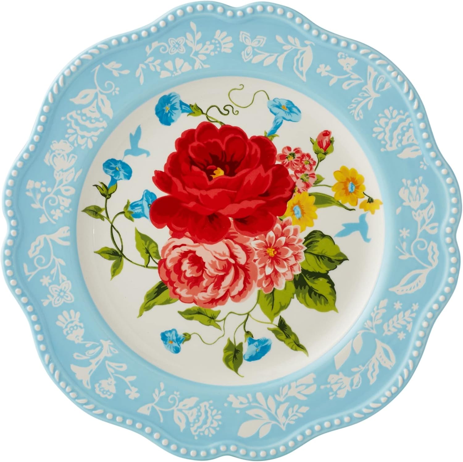 NEW Sweet Rose 12-Piece Dinnerware Set