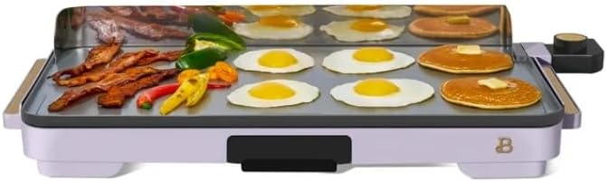 NEW GenericBeautiful XL Electric Griddle 12" x 22"- Non-Stick, Lavender by Drew Barrymore