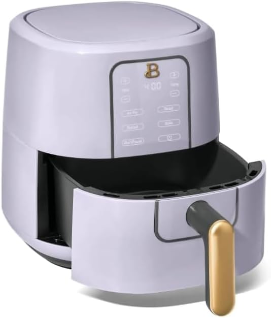 NEW Beautiful 3 Qt Air Fryer with TurboCrisp Technology, Lavender by Drew Barrymore