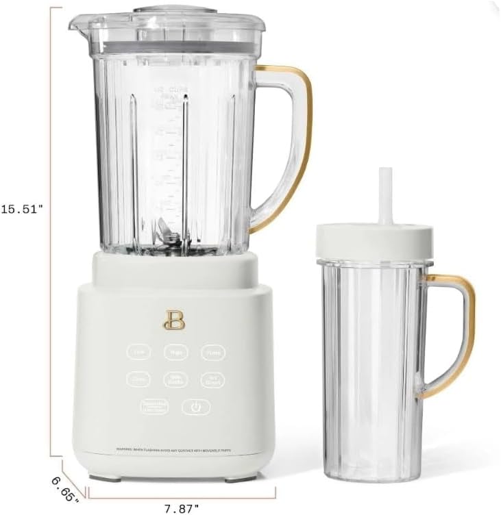 NEW GenericBeautiful PowerExact Blender System, White Icing by Drew Barrymore, Large, 19443