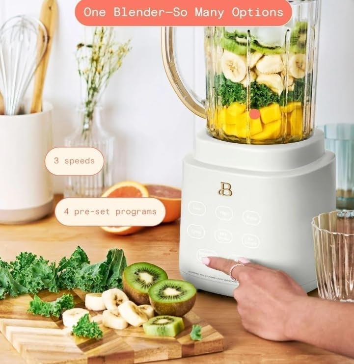NEW GenericBeautiful PowerExact Blender System, White Icing by Drew Barrymore, Large, 19443