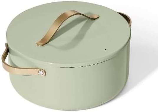 NEW Beautiful 8 Quart Stock Pot, Sage Green by Drew Barrymore
