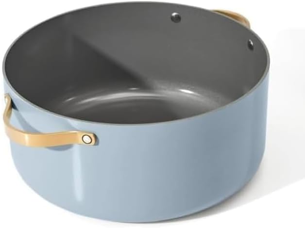 NEW Beautiful 8 Quart Stock Pot, Cornflower Blue by Drew Barrymore