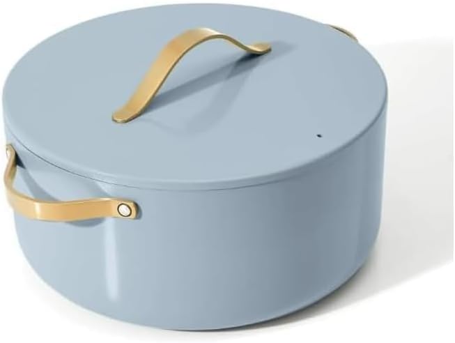 NEW Beautiful 8 Quart Stock Pot, Cornflower Blue by Drew Barrymore