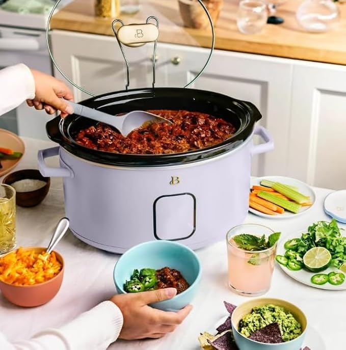 NEW Beautiful 6 Qt Programmable Slow Cooker, Lavender by Drew Barrymore