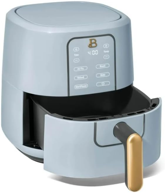 NEW Beautiful 3 Qt Air Fryer with TurboCrisp Technology, Cornflower Blue by Drew Barrymore