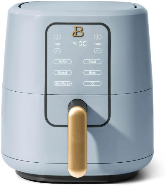 NEW Beautiful 3 Qt Air Fryer with TurboCrisp Technology, Cornflower Blue by Drew Barrymore