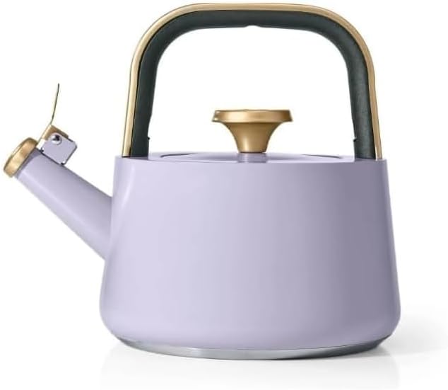 NEW Beautiful 1.8L Ceramic Non-Stick Stovetop Tea Kettle, Lavender by Drew Barrymore