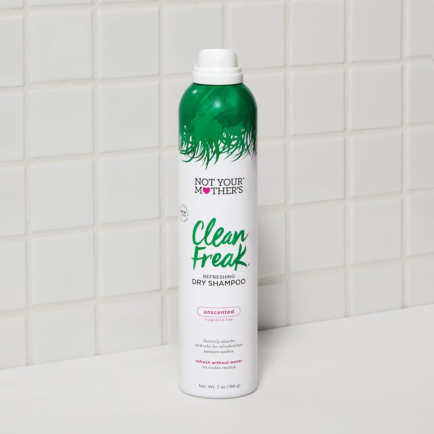 Not Your Mother's Clean Freak Unscented Dry Shampoo (2-Pack) - 7 oz - Refreshing Dry Shampoo - Instantly Absorbs Oil and Odor for Refreshed Hair