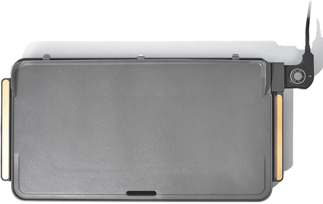 NEW 12" x 22" Extra Large Griddle (Color : Oyster Gray)