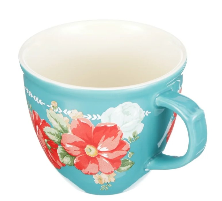 The Pioneer Woman Vintage Floral 4-Piece Mug Set, 16 fl oz